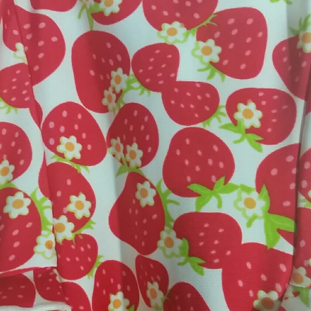 Penelope Mack Strawberry Ruffle One Piece - Picture 3 of 8